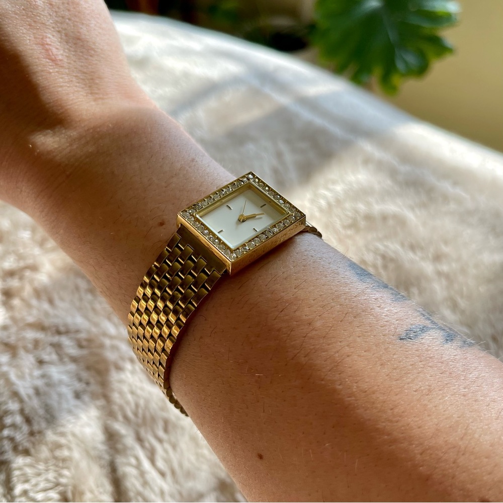 Gold plated watch